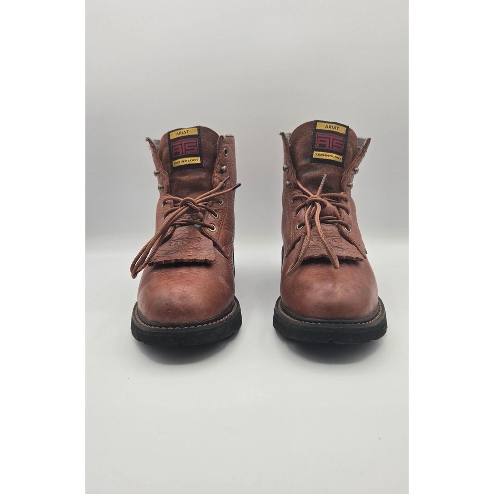 Ariat Cascade Women Boots 7.5 B Brown Leather Kiltie Lace Up ATS 31080 - Picture 2 of 14
